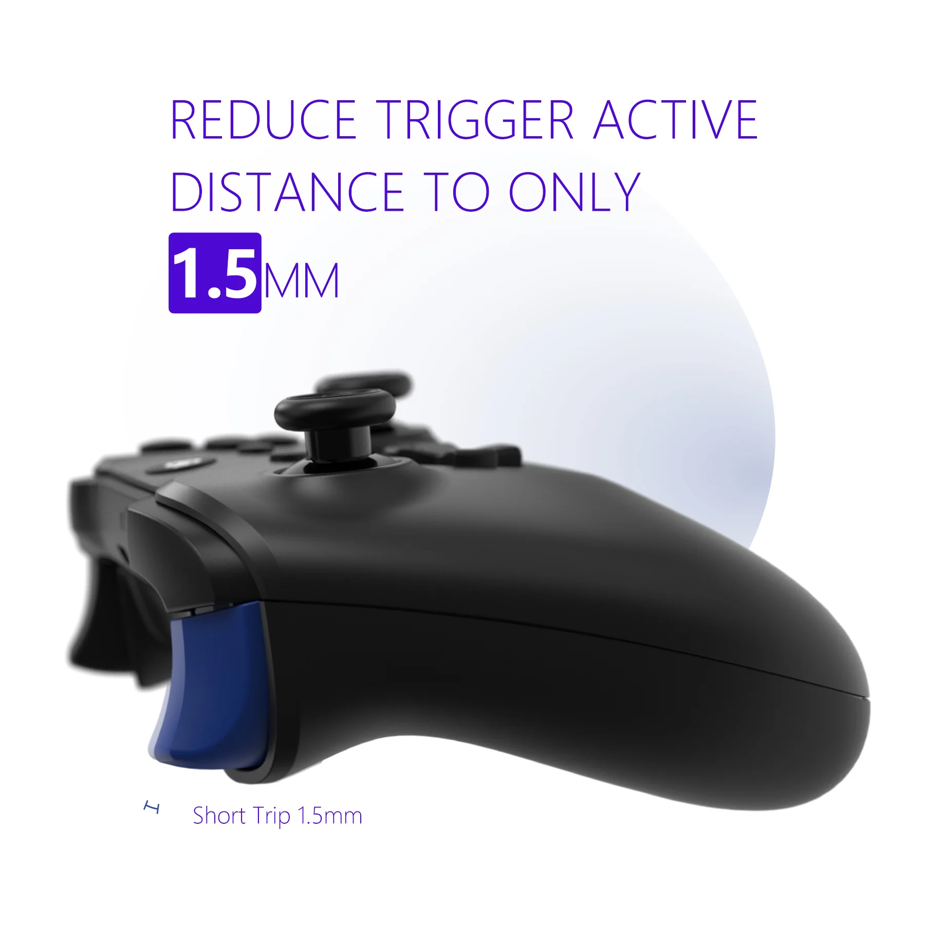 HEXGAMING ULTRA ONE Controller for XBOX, PC, Mobile- Blood ABXY Labeled - Image 6